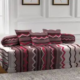 Set of 6 Printed Diwan Set-13