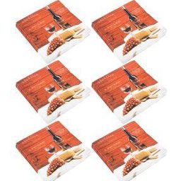 Set of 6 Graphic Print Paper Table Napkins-1