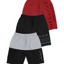 Pack of 3 Typographic Print Shorts-picture-14