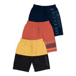 Pack of 3 Typographic Print Shorts-19