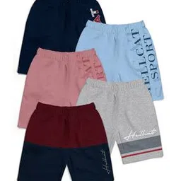 hellcat Pack of 5 Typographic Print Shorts-picture-29