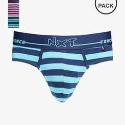 Men Pack of 4 Striped Low-Rise Briefs-11