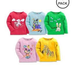 Pack of 5 Graphic Crew-Neck T-shirt-28