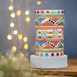 Pack of 10 Women Embellished Bangles-5
