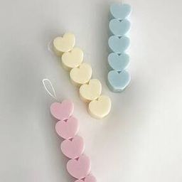 Set of 3 Heart Pillar Tower Scented Candles-picture-14