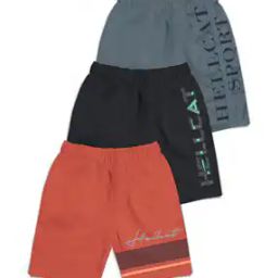 Pack of 3 Typographic Printed Shorts-15