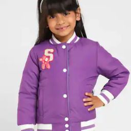 Girls Micro Print Jacket-35