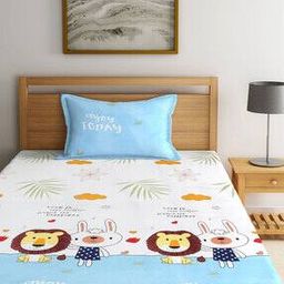 Animal Print Single Bedsheet with 1 Pillow Cover-image-3