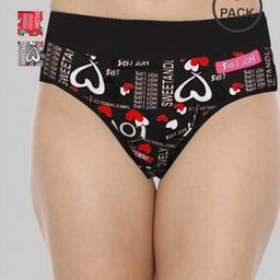 Pack of 3 Graphic Print Seamless Hipsters-picture-18