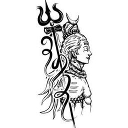 Lord Shiva Print Self-Adhesive Wall Sticker-image-86