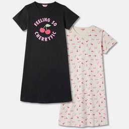 r&b Pack of 2 Printed Round-Neck Nightshirts-picture-48