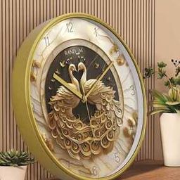 12 Inch Embossed Dial Wall Clock-47