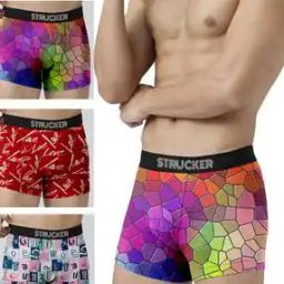 Men Pack of 3 Printed Trunks with Elasticated Waistband-picture-15