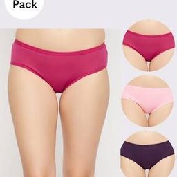 Pack of 3 Hipster Panties with Elasticated Waistband-image-57