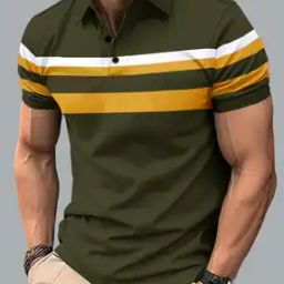 Men Colourblock Regular Fit Polo T-Shirt-picture-14