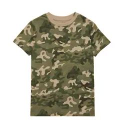 Camouflage Print Crew-Neck T-shirt-image-45