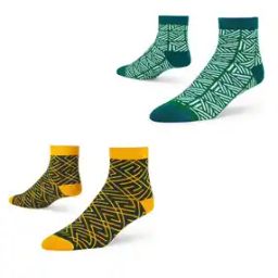 Pack of 2 Geometric Pattern Socks-image-20