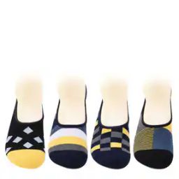 Set of 4 Printed No-show Socks-picture-10