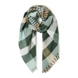 Checked Scarf with Tassels-picture-28