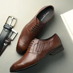 CARLO ROMANO Men Formal Pointed Toe Derbys-image-28