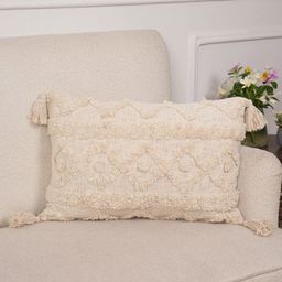 Art Avenue Cream-Coloured Rectangle Cotton Cushion Cover-6