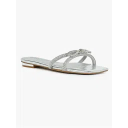 Aldo Silver Slide Flats-picture-14