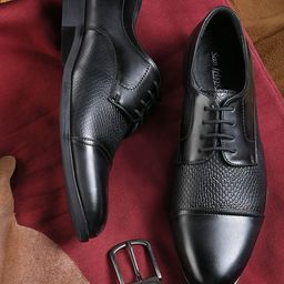 San Frissco Men Textured Formal Derbys-image-63