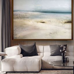 The Art House Beige Abstract Painting Wall Art-image-13