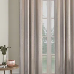 HOSTA HOMES Cream-Coloured Black Out Long Door Curtain-image-62