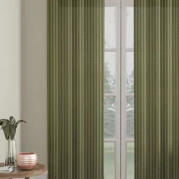 HOSTA HOMES Green Striped Door Curtain-image-39