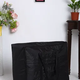 HOSTA HOMES Black Solid Foldable Multi-Utility Storage Bag-0