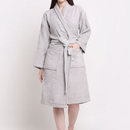 Creeva Women Pure Cotton Bath Robe-image-16