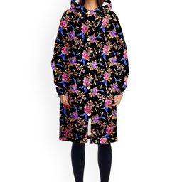 CAMISON Floral Printed Hooded Waterproof Rain Jacket-image-52