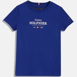 Tommy Hilfiger Boys Typography Printed Round Neck Cotton T-shirt-47