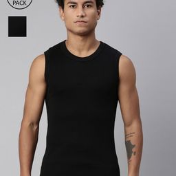 Levis Men Pack of 2 Smartskin Technology Gym Vest with Tag Free Comfort #014-image-72