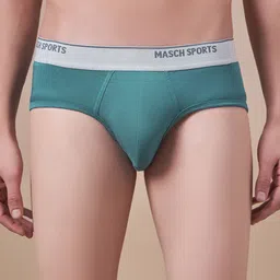 Masch Sports Mid-Rise Anti Microbial Basic Briefs BRF-1-SOL-ET-GRN-picture-26