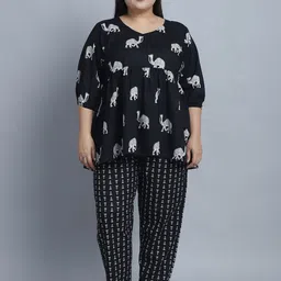 TAG 7 Printed Pure Cotton Night suit-picture-44