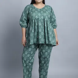 TAG 7 Printed Pure Cotton Night suit-image-67