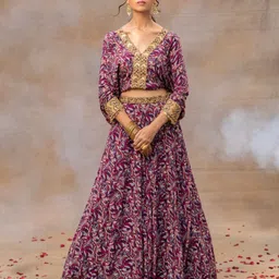Mehak Murpana Embroidered Beads and Stones Ready to Wear Lehenga & Choli-picture-38