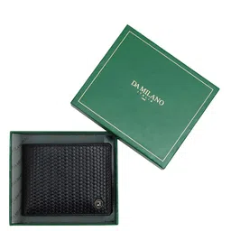 Da Milano Men Textured Leather Two Fold Wallet-11