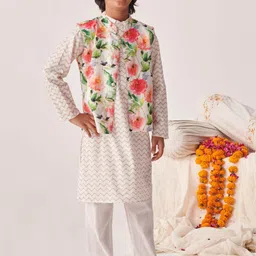 pspeaches Boys Regular Kurta with Pyjamas-0
