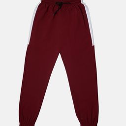 TINY HUG Boys Burgundy Regular Joggers-43