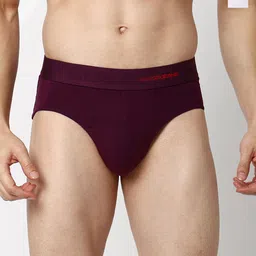 UnderJeans by Spykar Pack Of 2 Basic Briefs UJNTPBC003PURPLEWHITE-picture-11