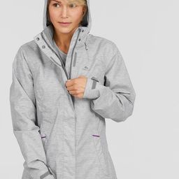 Quechua By Decathlon Women Grey Running Sporty Jacket-21