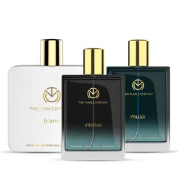 THE MAN COMPANY Set Of 3 Long-Lasting Eau de Parfum 100ml Each - Musk + Intense + Blanc-7