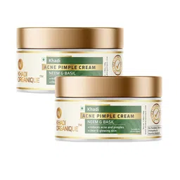 Khadi Organique 2-Pcs Acne Pimple Cream With Neem & Basil - 50g Each-50
