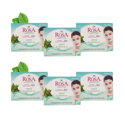 ROSA Set Of 6 Mint Gel Soap With Pappermint Oil - 100 gm Each-46