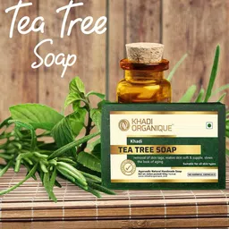 Khadi Organique Set Of 6 Tea Tree Herbal Soap with Essential Oils - 125g each-21