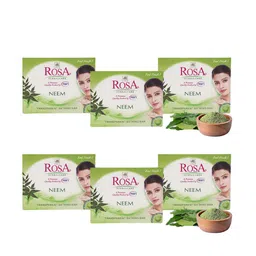 ROSA Set Of 6 Neem & Glycerin Gel Soaps - 100 gm Each-5