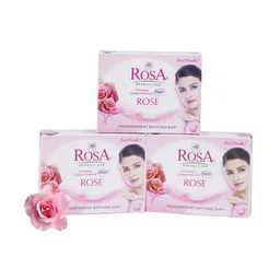 ROSA Set Of 3 Rose & Glycerin Gel Soaps - 100 gm Each-67